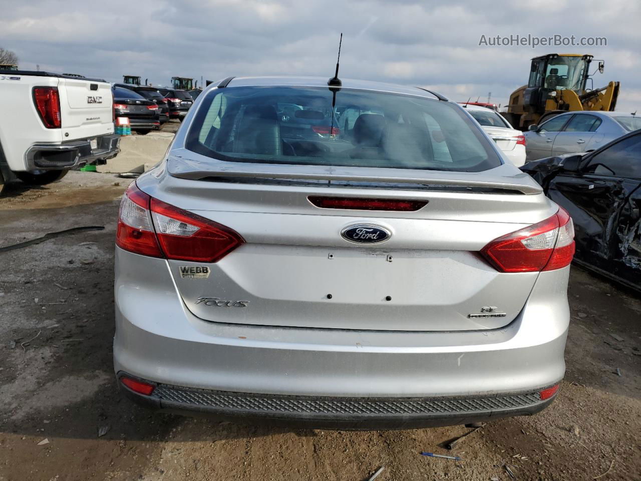 2014 Ford Focus Se Silver vin: 1FADP3F26EL235750