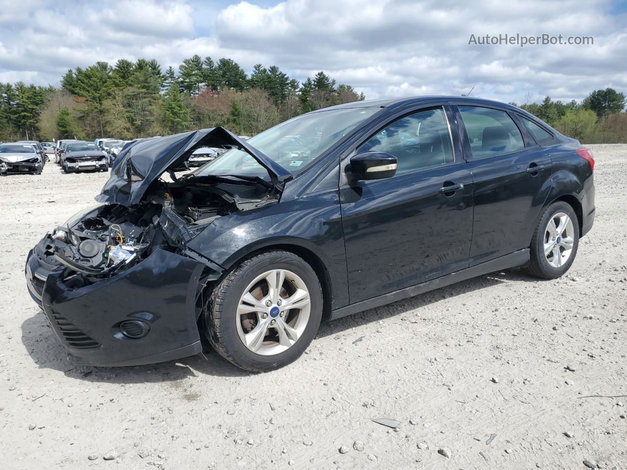 2014 Ford Focus Se Black vin: 1FADP3F26EL240110