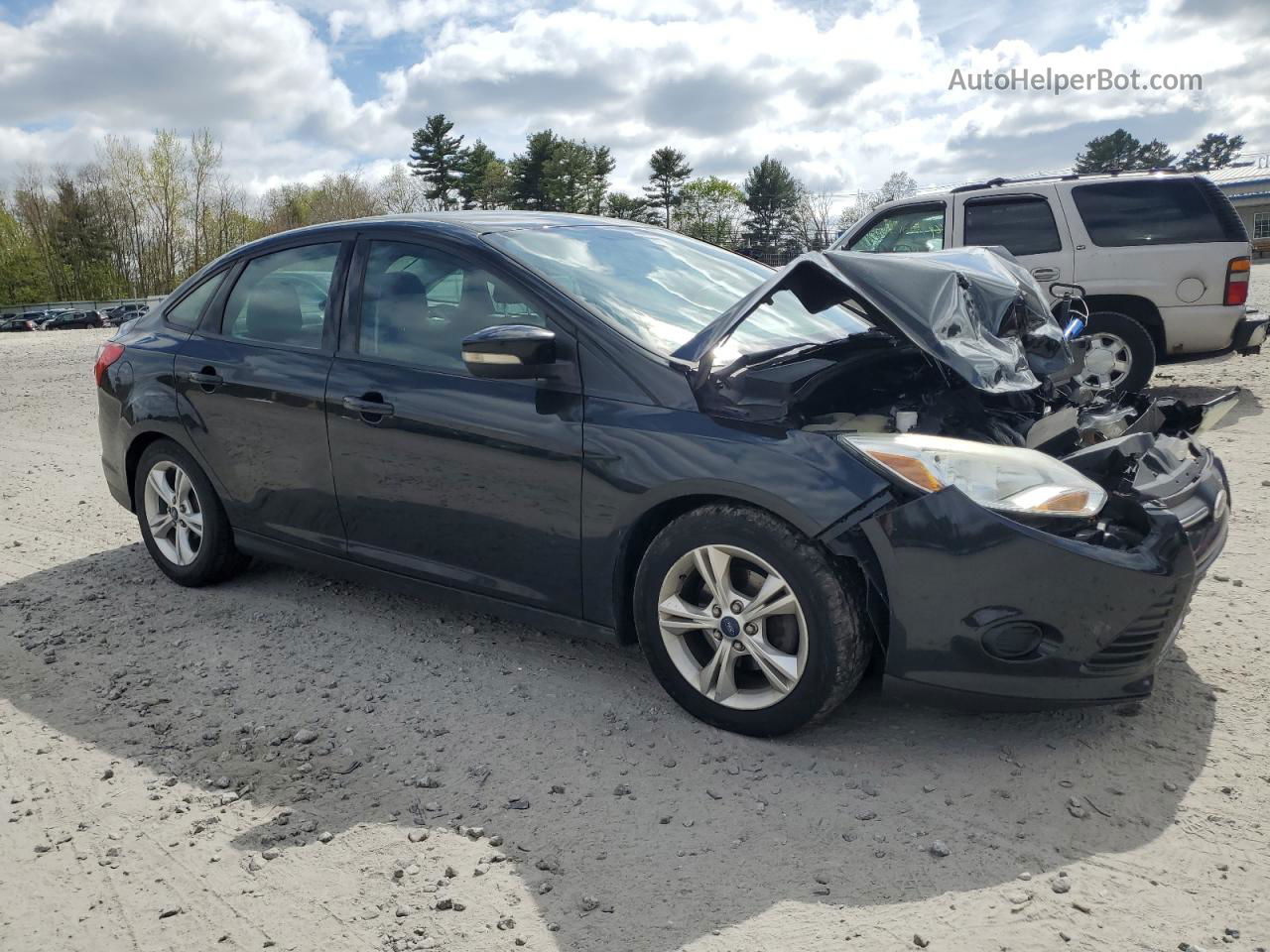 2014 Ford Focus Se Black vin: 1FADP3F26EL240110