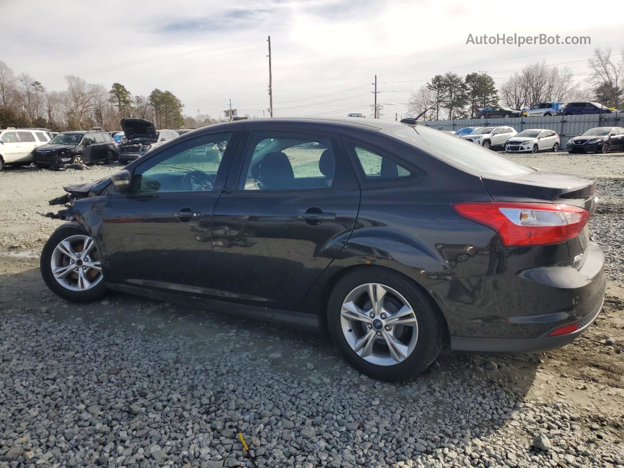 2014 Ford Focus Se Black vin: 1FADP3F26EL251608