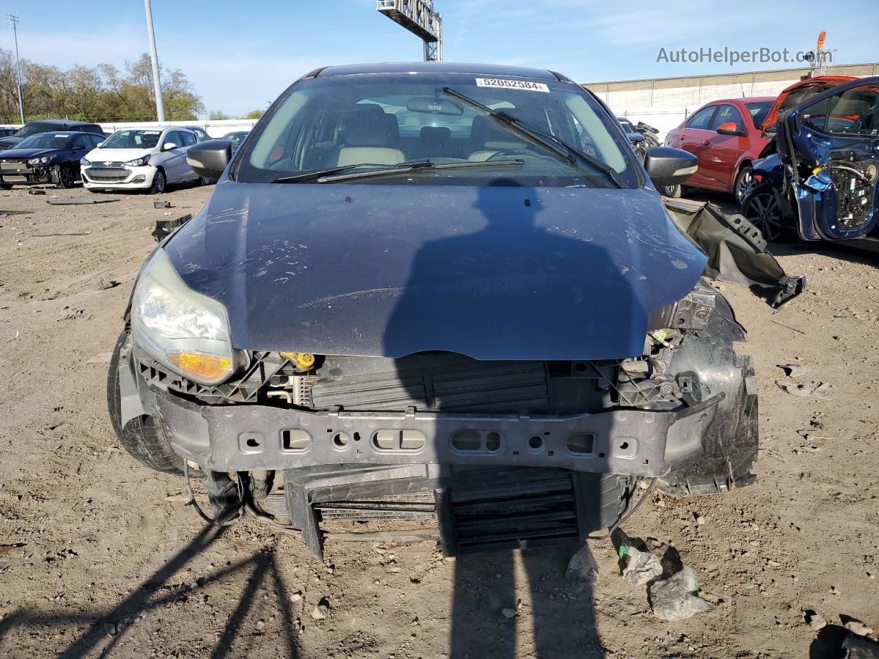 2014 Ford Focus Se Gray vin: 1FADP3F26EL278565