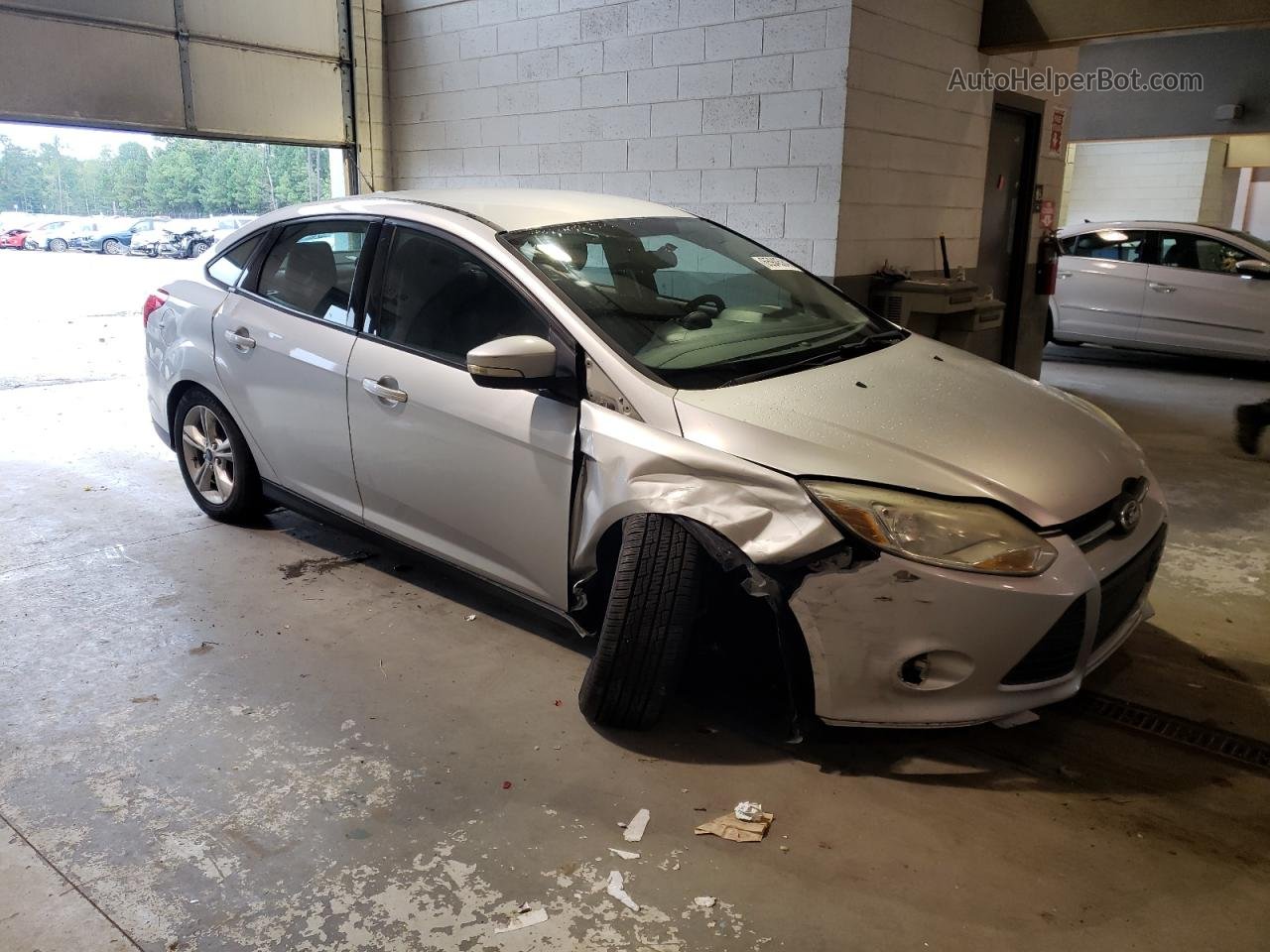 2014 Ford Focus Se Silver vin: 1FADP3F26EL292238