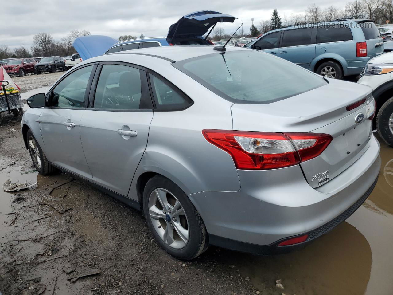 2014 Ford Focus Se Gray vin: 1FADP3F26EL359002