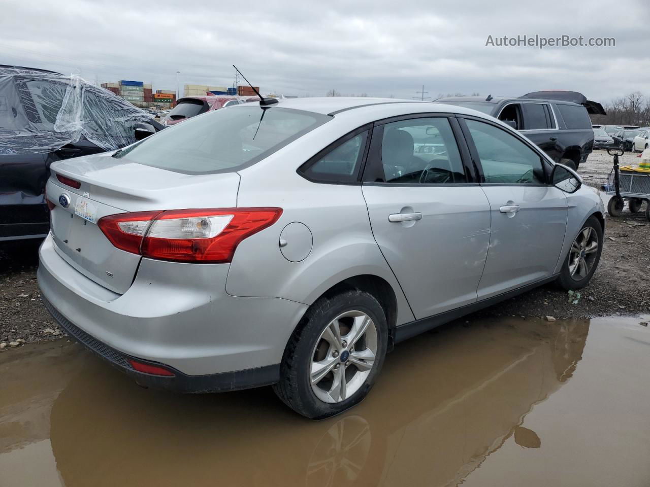 2014 Ford Focus Se Gray vin: 1FADP3F26EL359002