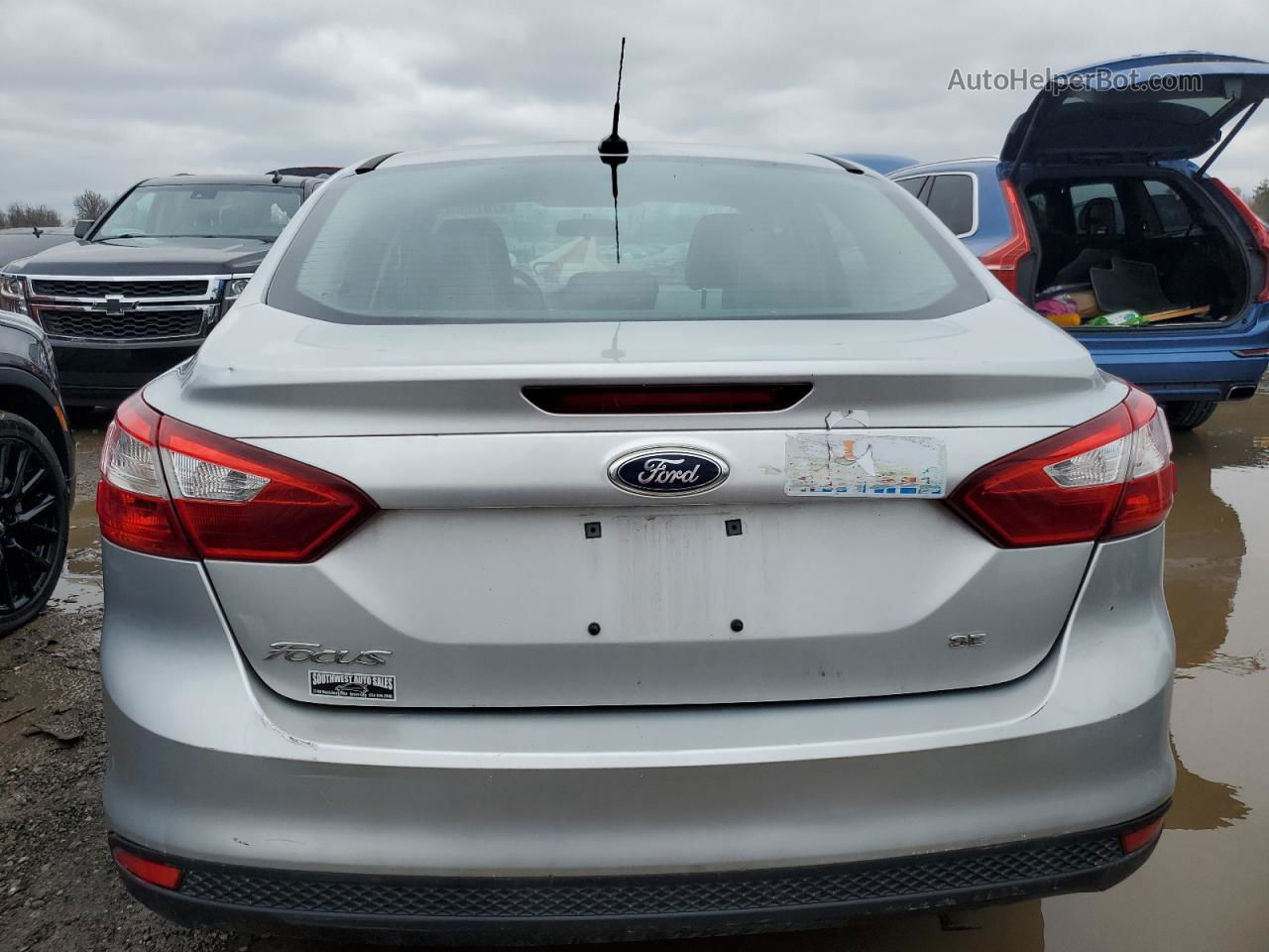 2014 Ford Focus Se Серый vin: 1FADP3F26EL359002