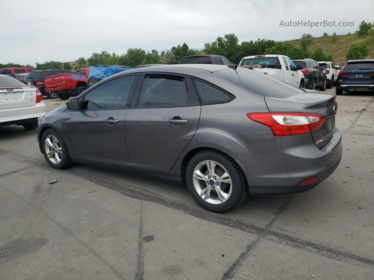 2014 Ford Focus Se Gray vin: 1FADP3F26EL391495