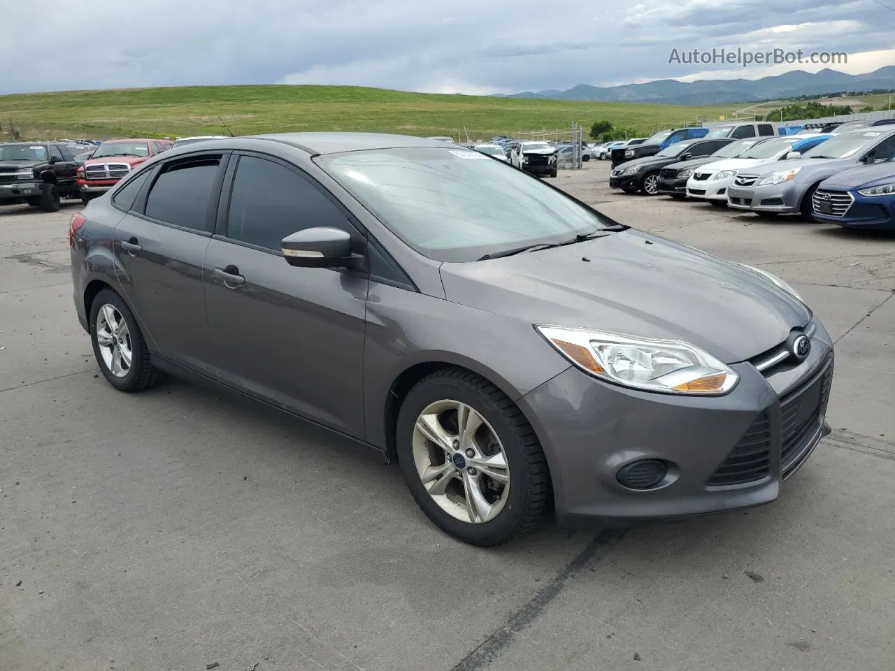 2014 Ford Focus Se Gray vin: 1FADP3F26EL391495