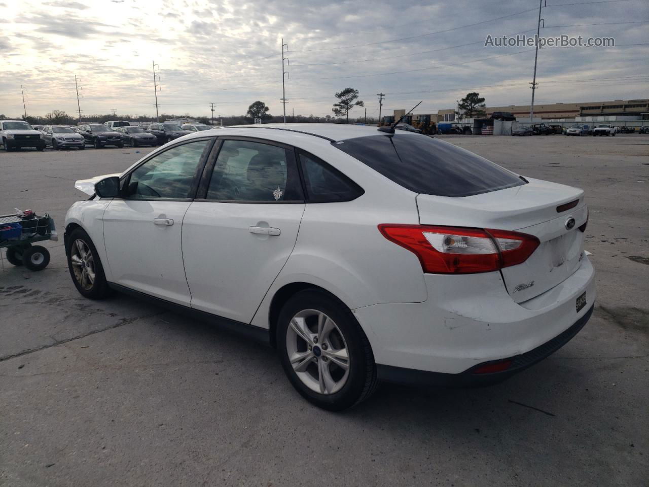 2014 Ford Focus Se White vin: 1FADP3F26EL396292