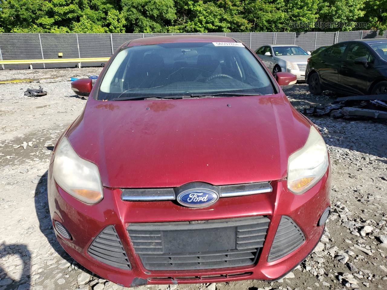 2014 Ford Focus Se Red vin: 1FADP3F26EL439299