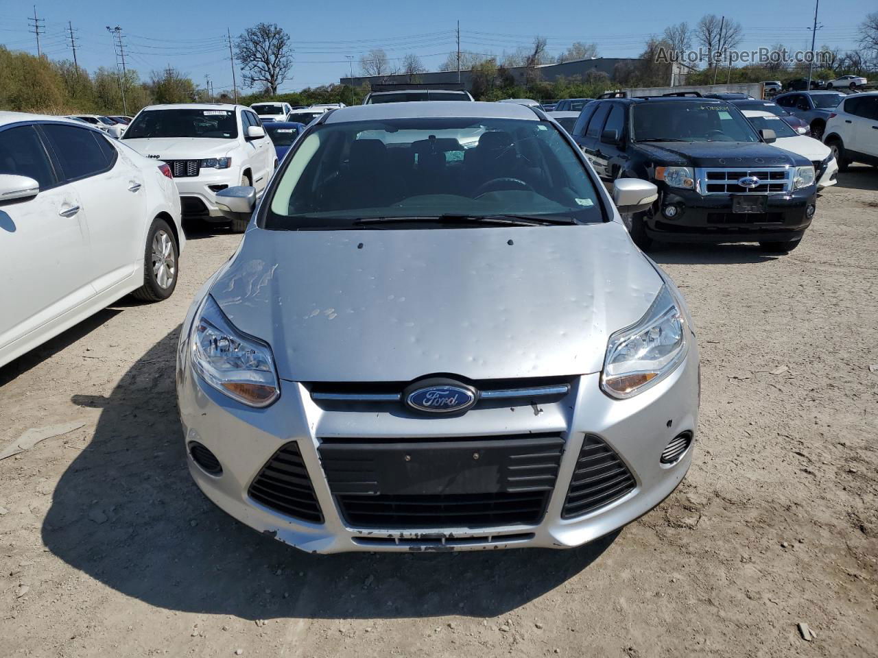 2014 Ford Focus Se Серебряный vin: 1FADP3F26EL452330