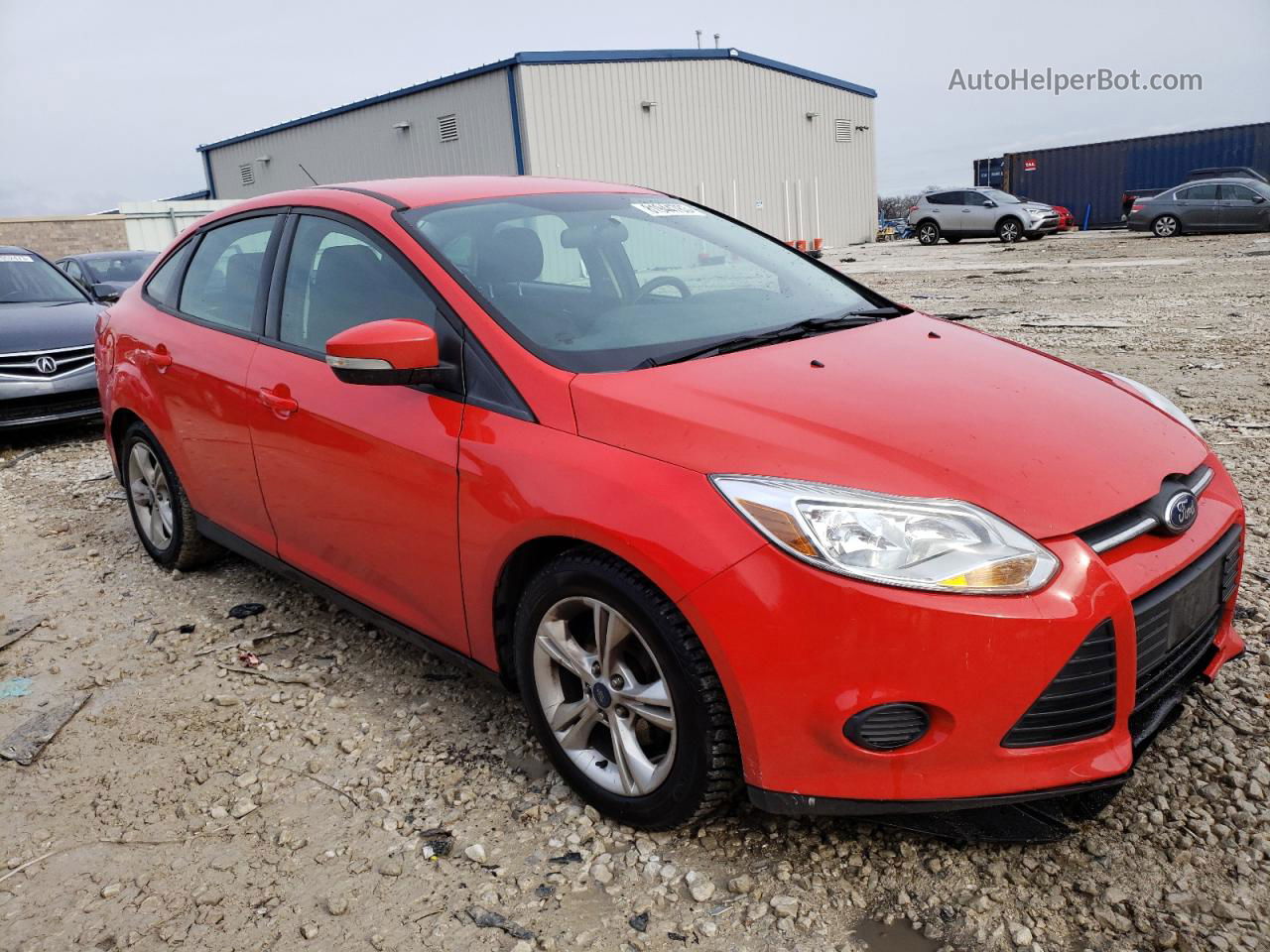 2014 Ford Focus Se Red vin: 1FADP3F26EL455440