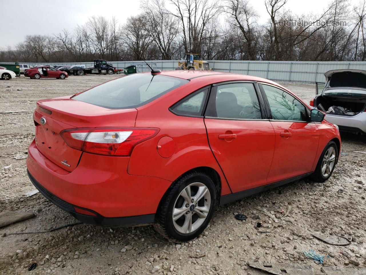 2014 Ford Focus Se Red vin: 1FADP3F26EL455440