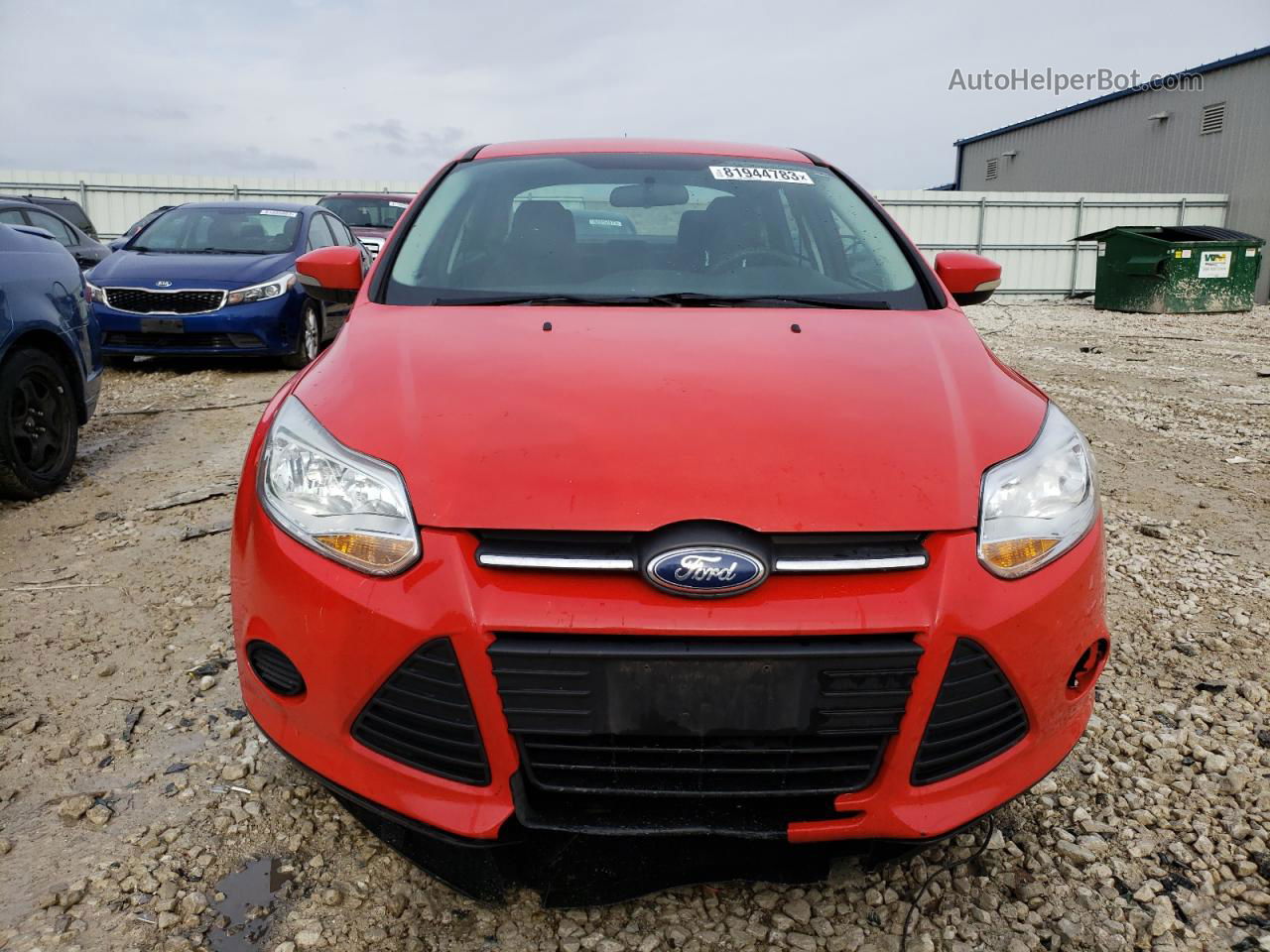 2014 Ford Focus Se Red vin: 1FADP3F26EL455440