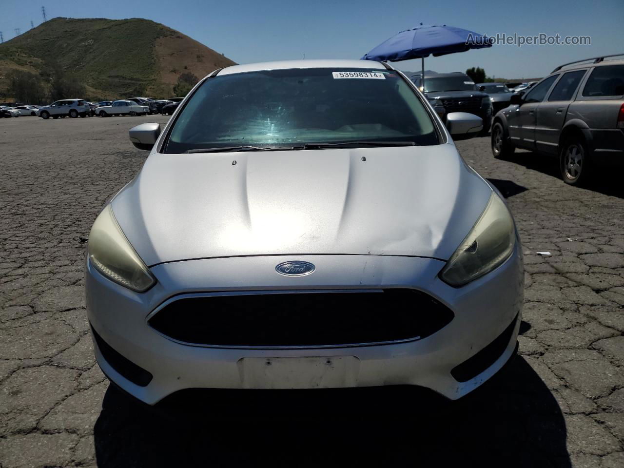 2015 Ford Focus Se Silver vin: 1FADP3F26FL206072