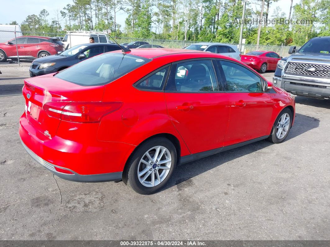 2015 Ford Focus Se Red vin: 1FADP3F26FL234292