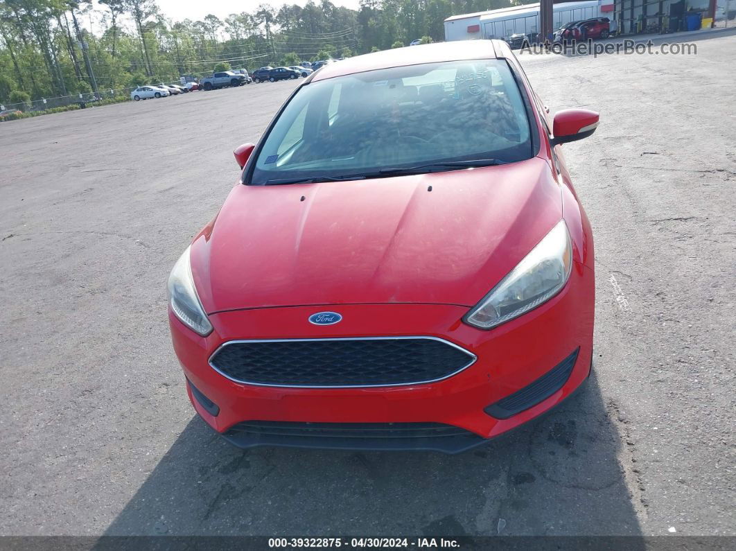 2015 Ford Focus Se Red vin: 1FADP3F26FL234292