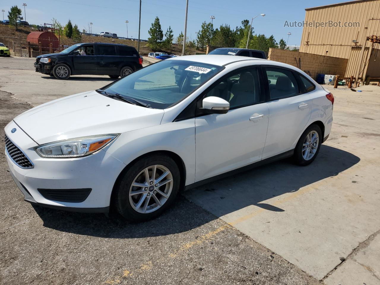 2015 Ford Focus Se White vin: 1FADP3F26FL332870