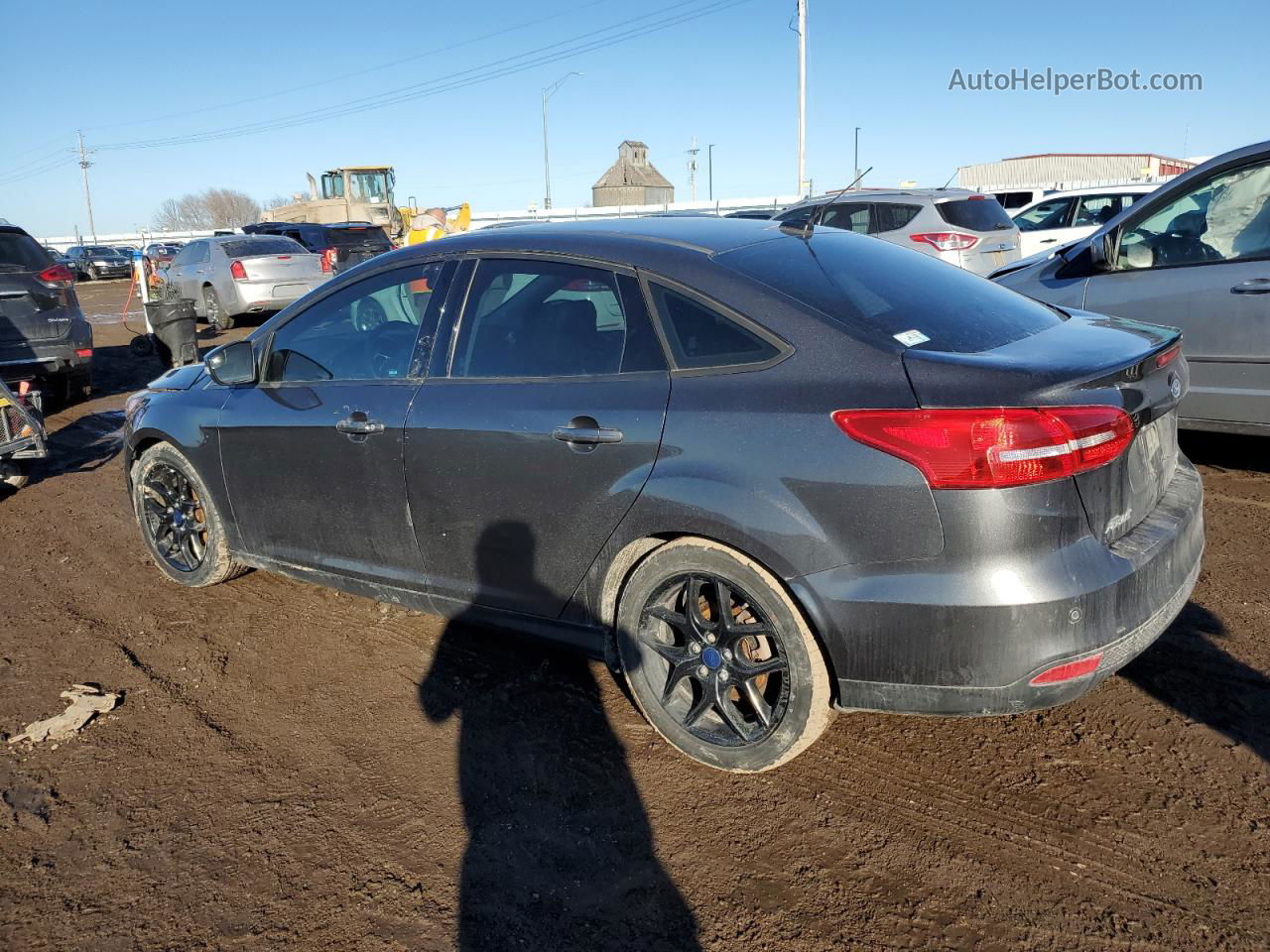 2016 Ford Focus Se Gray vin: 1FADP3F26GL212374