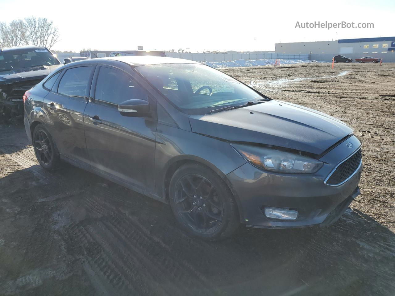 2016 Ford Focus Se Gray vin: 1FADP3F26GL212374