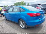 2016 Ford Focus Se Blue vin: 1FADP3F26GL314404