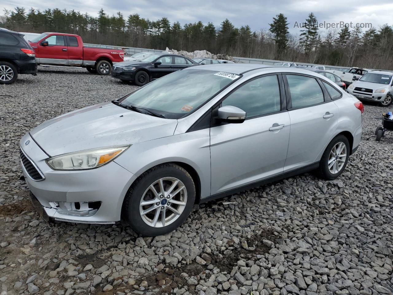 2017 Ford Focus Se Silver vin: 1FADP3F26HL200663