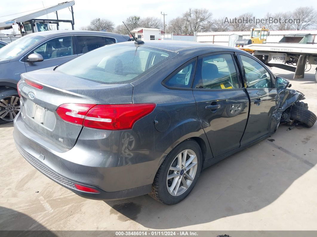 2017 Ford Focus Se Gray vin: 1FADP3F26HL214319