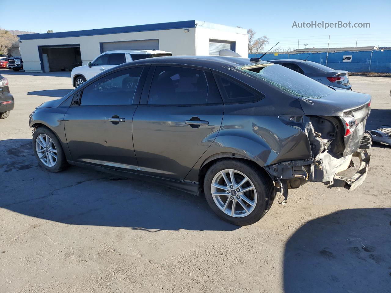 2017 Ford Focus Se Gray vin: 1FADP3F26HL214630