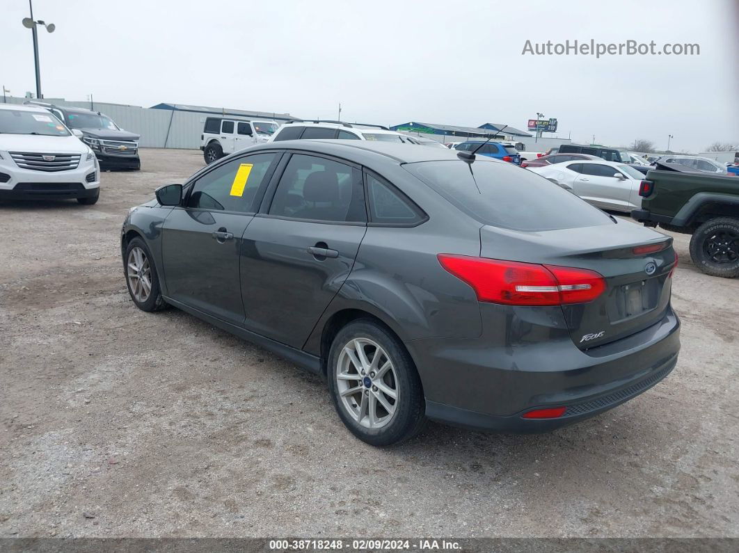 2017 Ford Focus Se Gray vin: 1FADP3F26HL235512