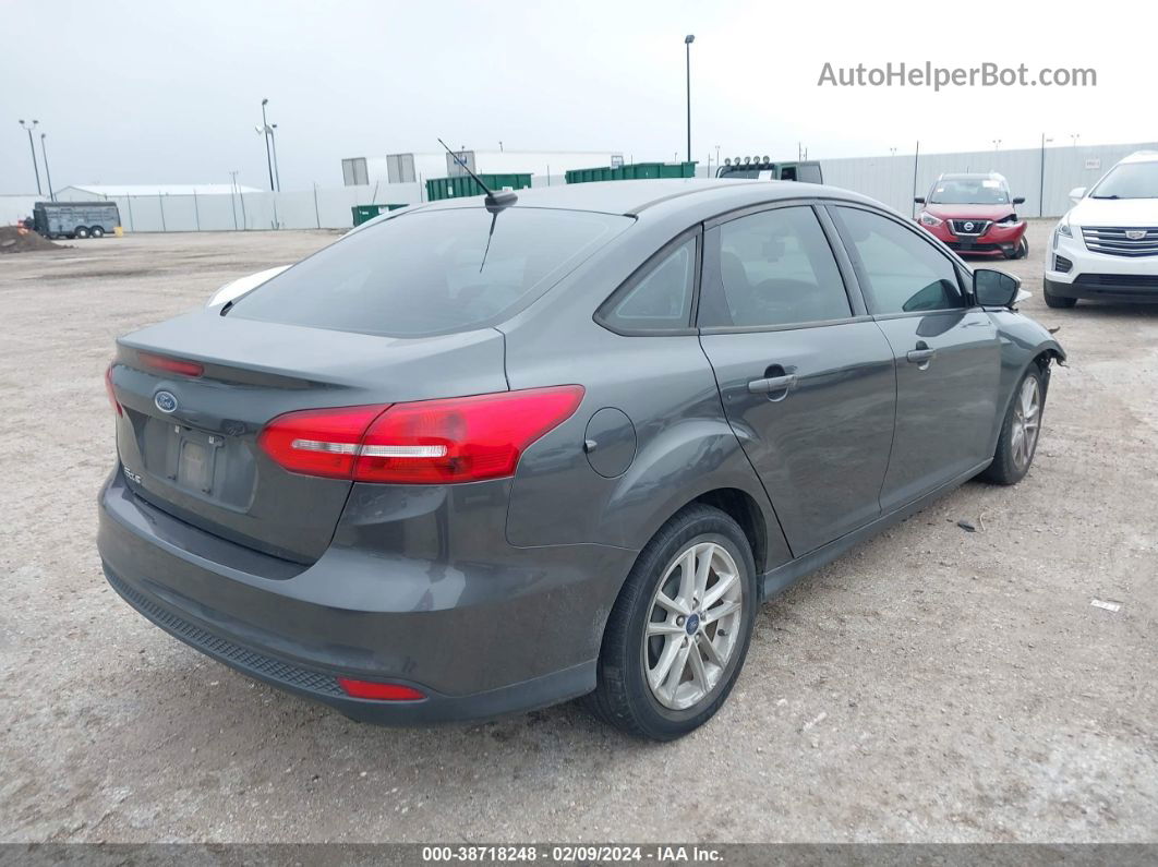 2017 Ford Focus Se Gray vin: 1FADP3F26HL235512