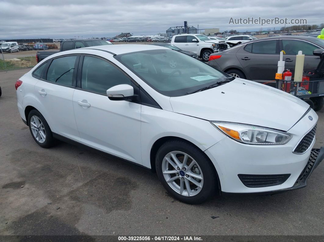 2017 Ford Focus Se White vin: 1FADP3F26HL348070