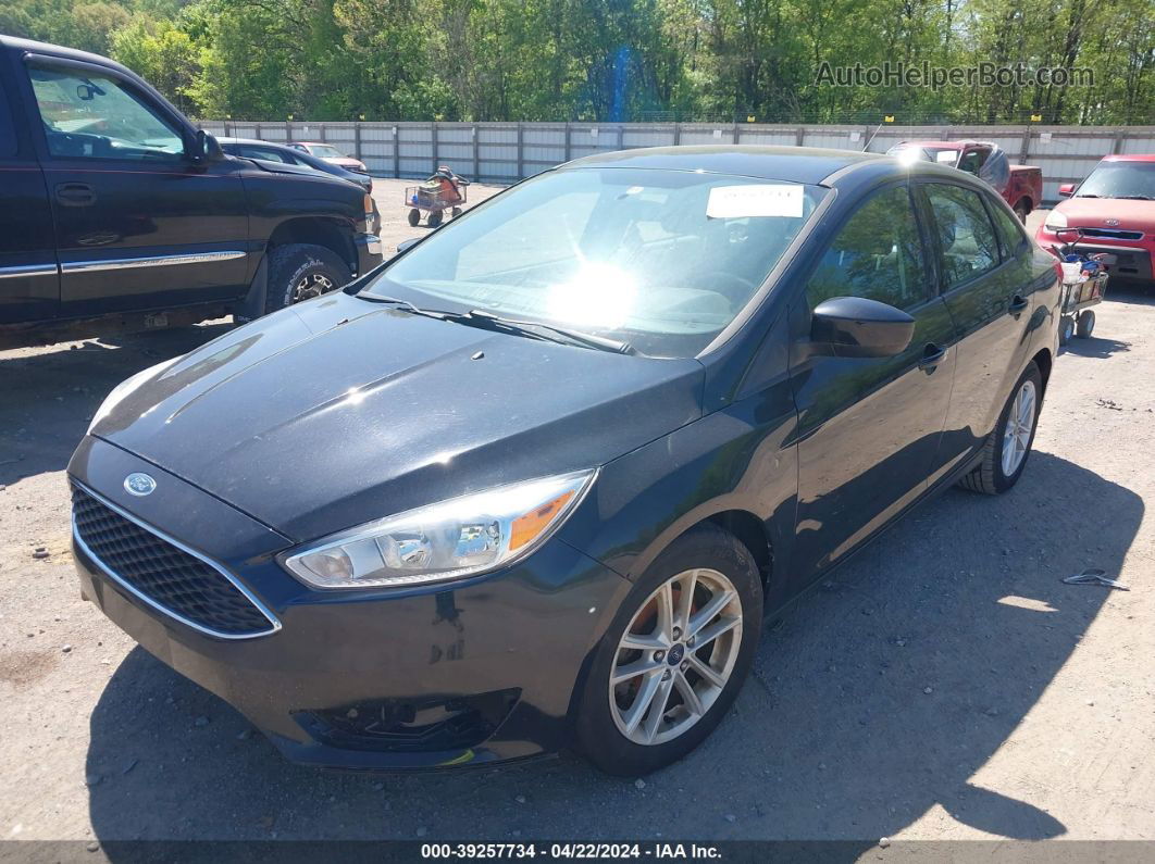 2018 Ford Focus Se Black vin: 1FADP3F26JL212530