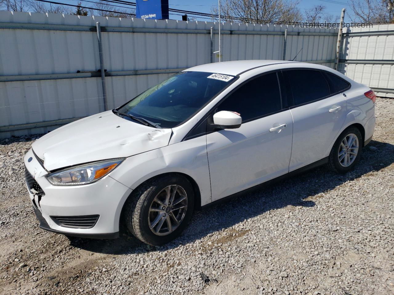 2018 Ford Focus Se Белый vin: 1FADP3F26JL316158