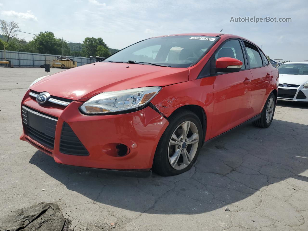 2013 Ford Focus Se Red vin: 1FADP3F27DL111775