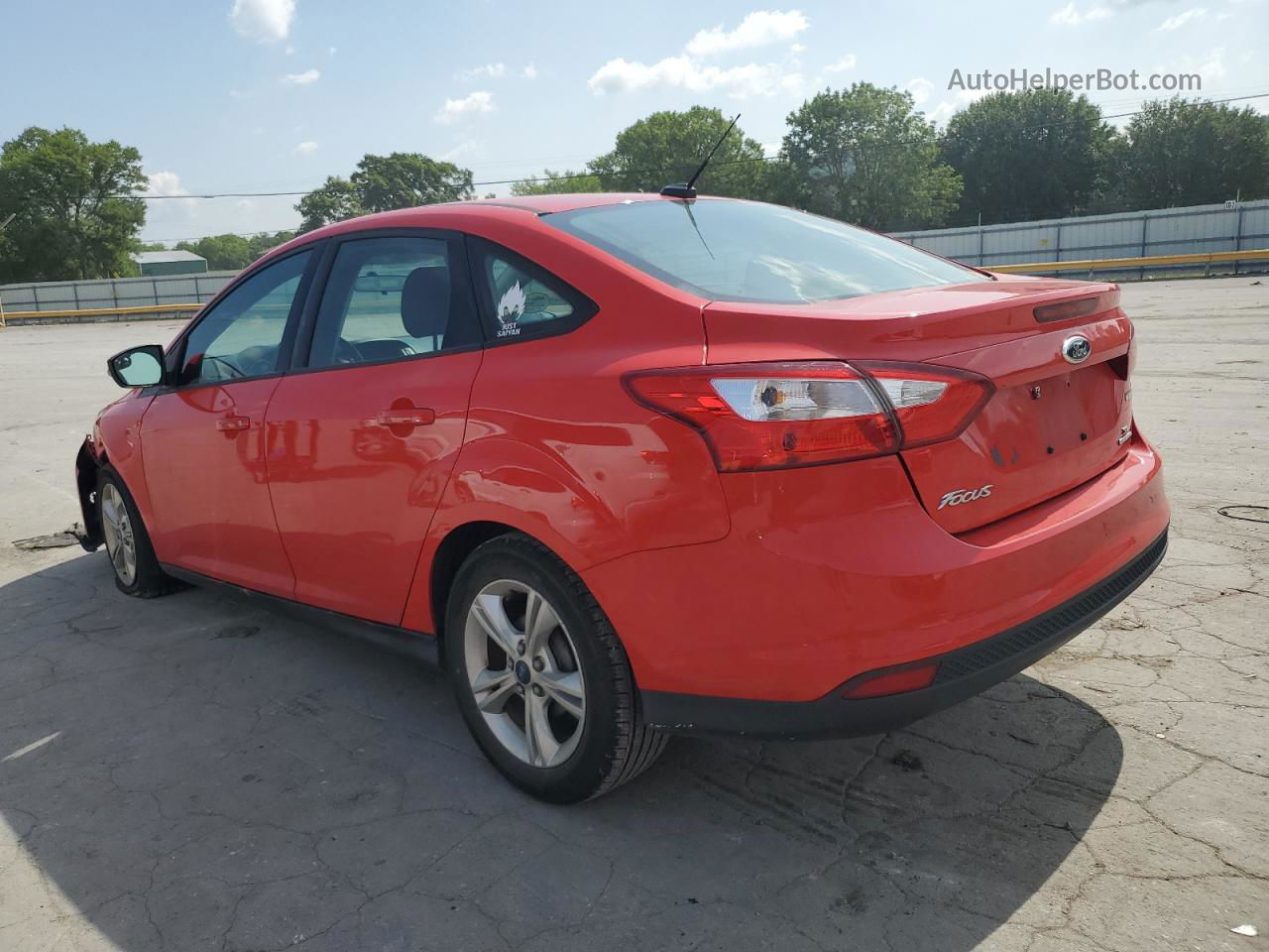 2013 Ford Focus Se Red vin: 1FADP3F27DL111775