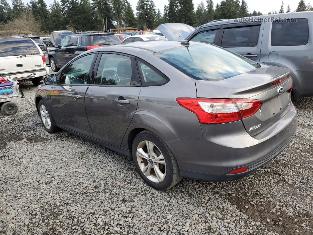 2013 Ford Focus Se Gray vin: 1FADP3F27DL124509