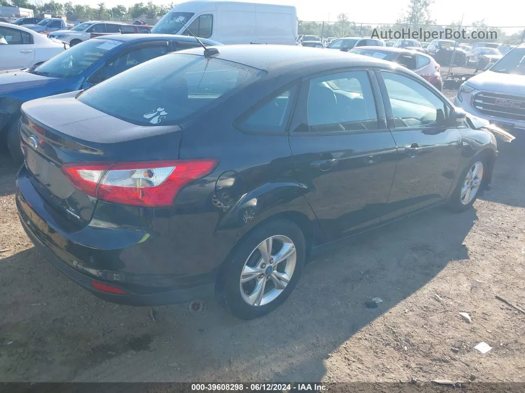 2013 Ford Focus Se Black vin: 1FADP3F27DL130729