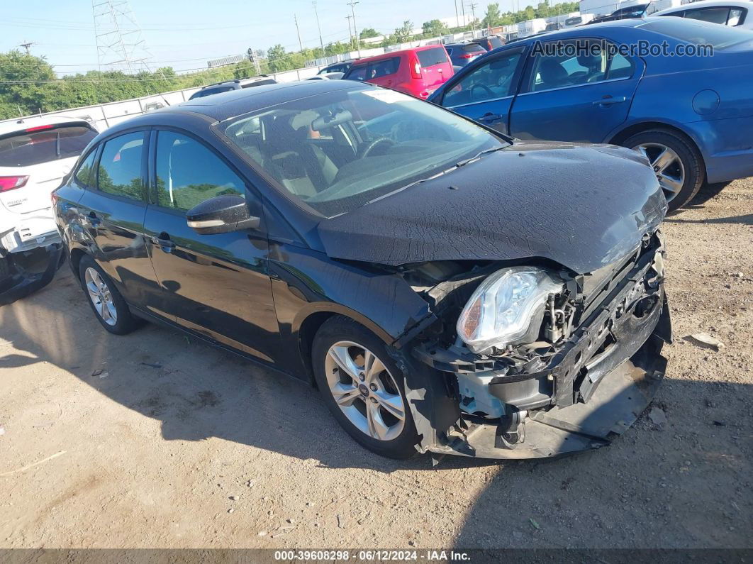 2013 Ford Focus Se Black vin: 1FADP3F27DL130729