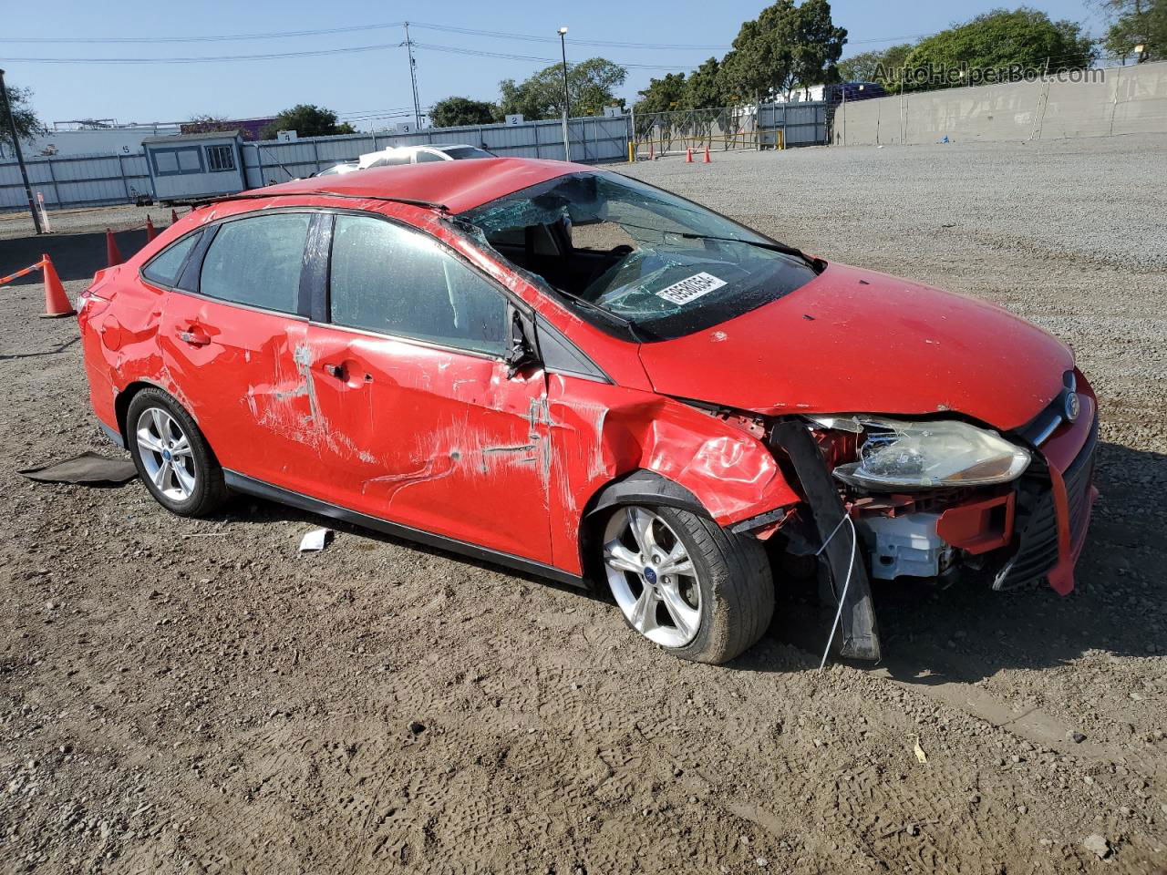 2013 Ford Focus Se Red vin: 1FADP3F27DL138586