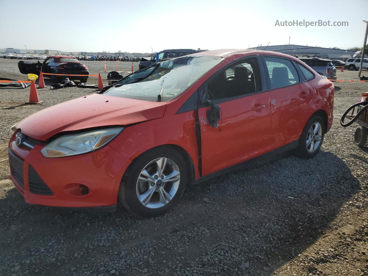 2013 Ford Focus Se Red vin: 1FADP3F27DL138586