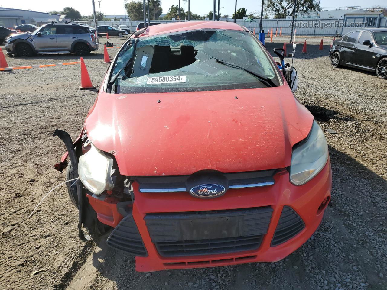 2013 Ford Focus Se Red vin: 1FADP3F27DL138586