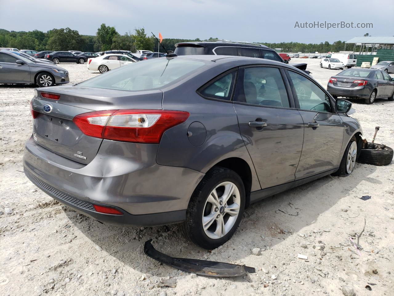 2013 Ford Focus Se Gray vin: 1FADP3F27DL161477