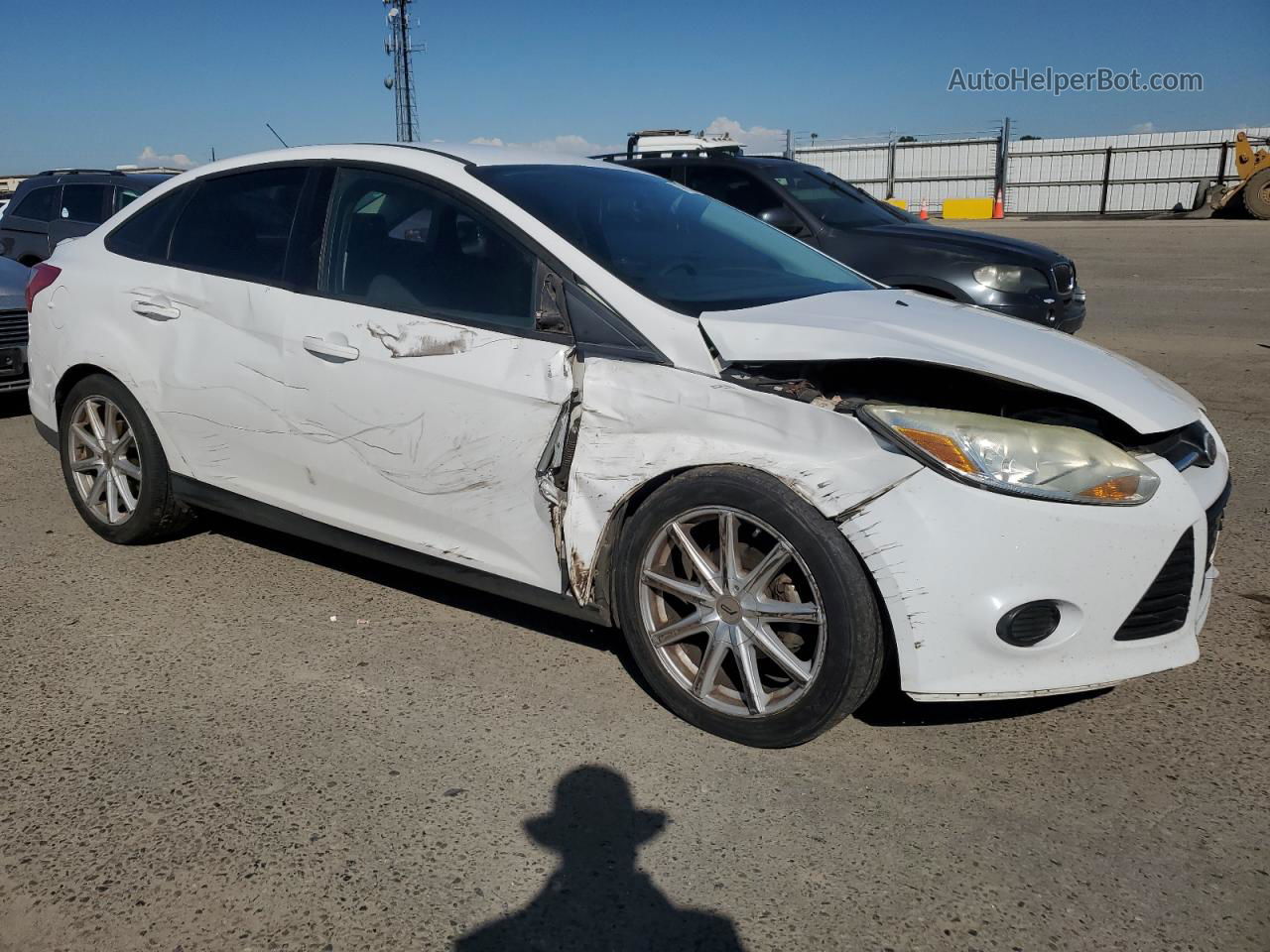 2013 Ford Focus Se White vin: 1FADP3F27DL196035