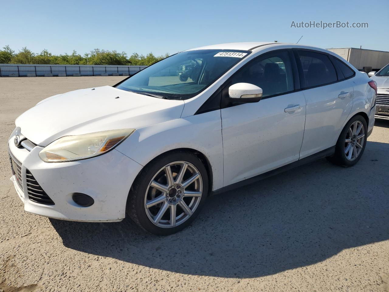 2013 Ford Focus Se White vin: 1FADP3F27DL196035