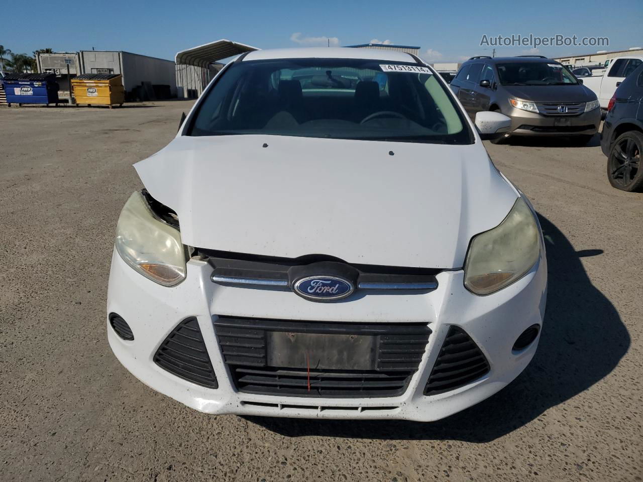 2013 Ford Focus Se Белый vin: 1FADP3F27DL196035