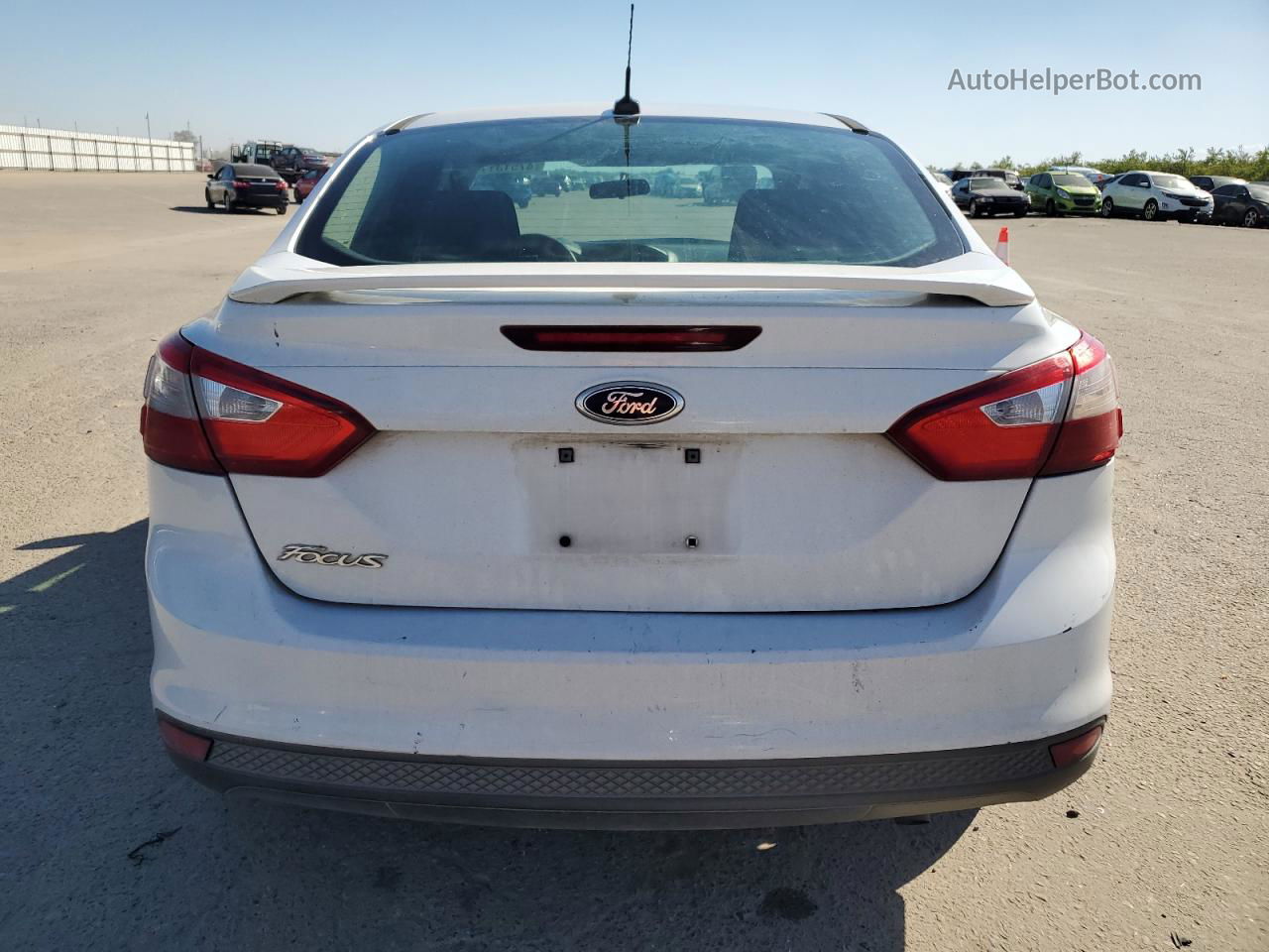 2013 Ford Focus Se White vin: 1FADP3F27DL196035