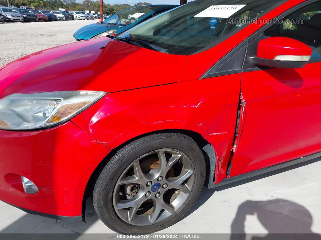 2013 Ford Focus Se Red vin: 1FADP3F27DL205087