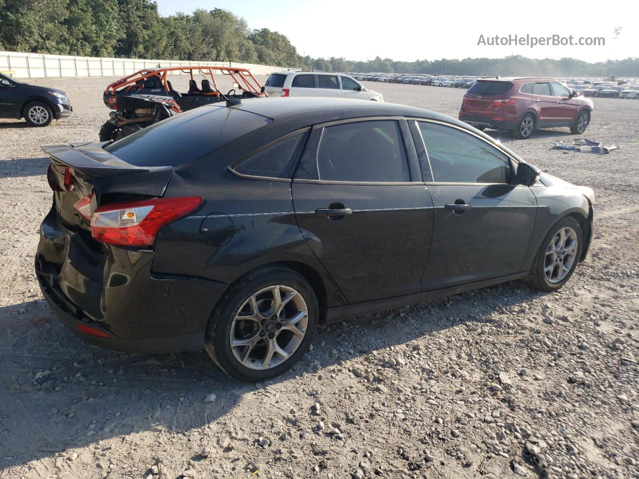 2013 Ford Focus Se Black vin: 1FADP3F27DL212427