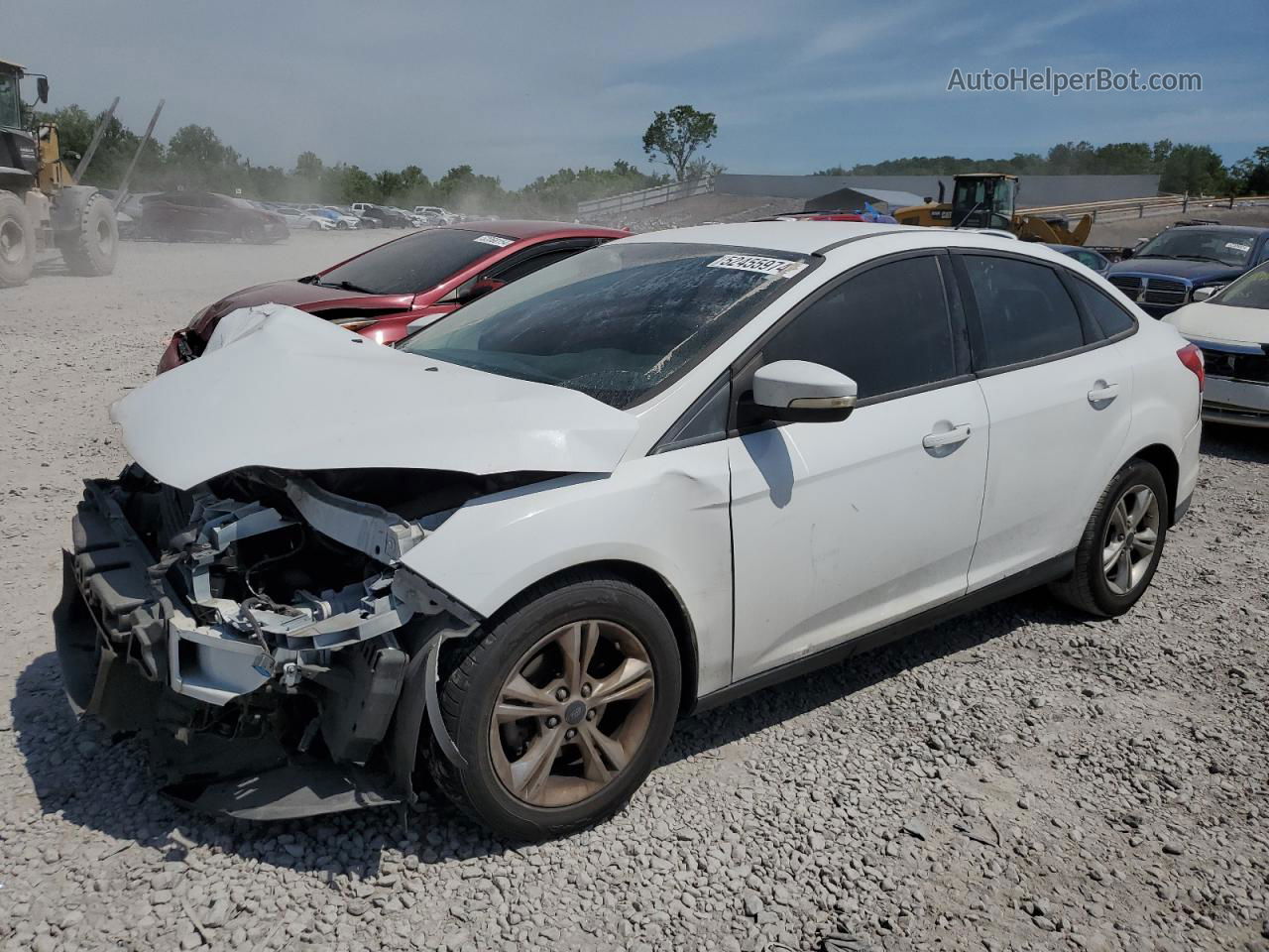 2013 Ford Focus Se White vin: 1FADP3F27DL253026