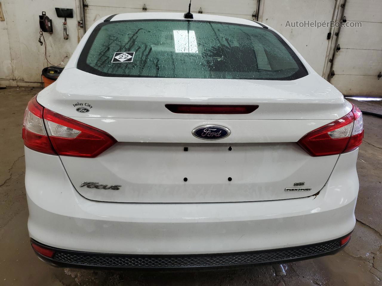 2013 Ford Focus Se White vin: 1FADP3F27DL279061