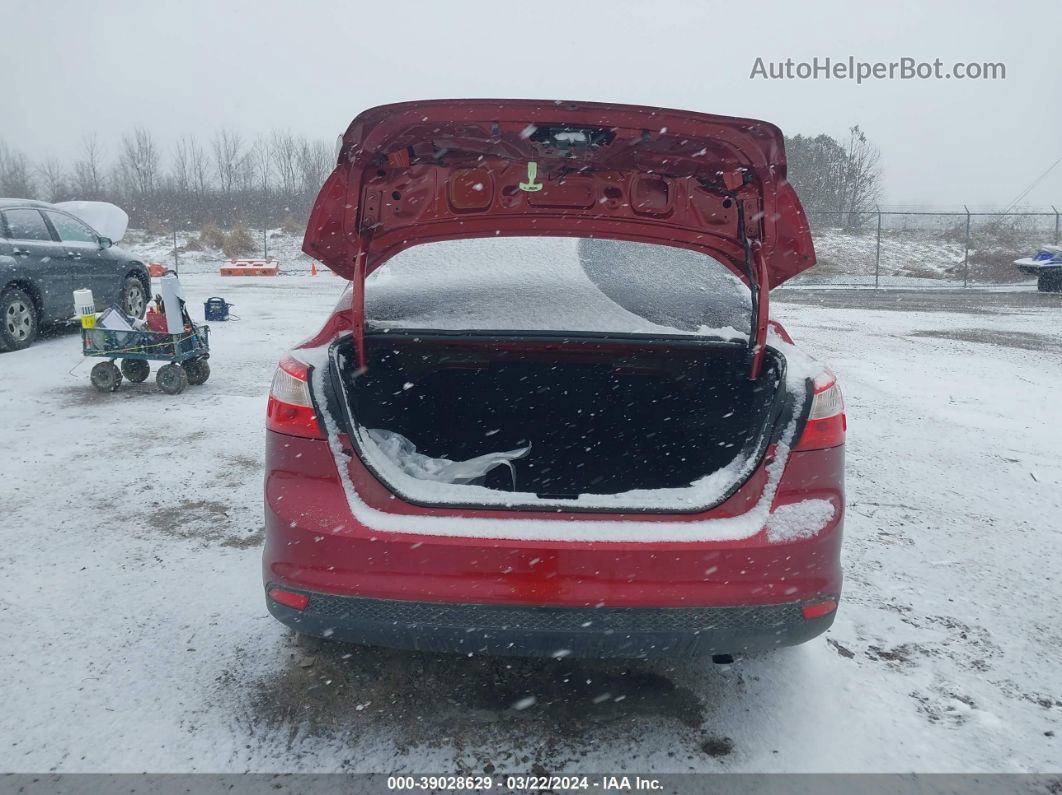 2013 Ford Focus Se Red vin: 1FADP3F27DL295440